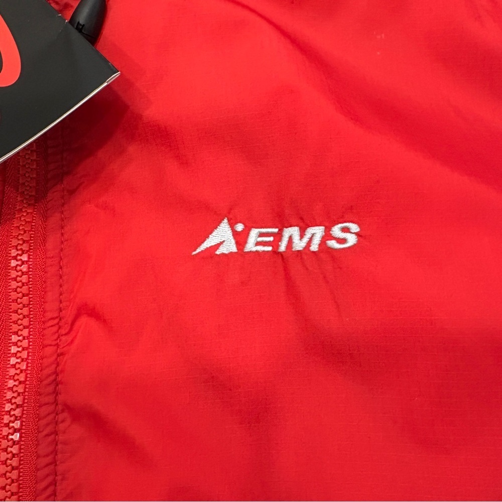 NWT 🌟EMS🌟 VINTAGE MENS HOODED CLIMBING PRIMALOFT JACKET RED/BLACK SZ S - Picture 4 of 13